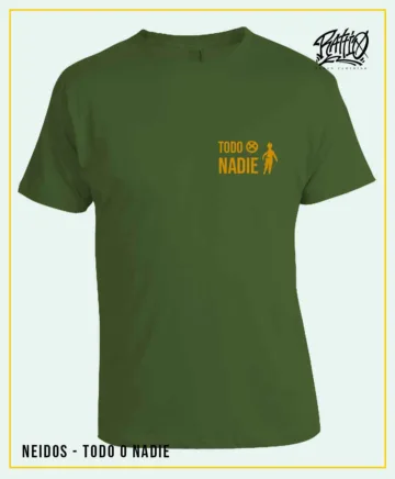 Camiseta "Todo o Nadie" VERDE OLIVA