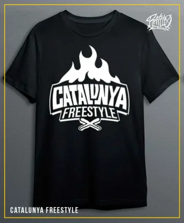 Samarreta "Catalunya Freestyle" Negra