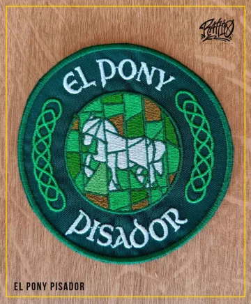 Pedaç termoadhesiu "El Pony Pisador"