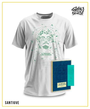 PRE-ORDER Pack "El ximple és ple de mons" (samarreta + llibre + punts de llibre)